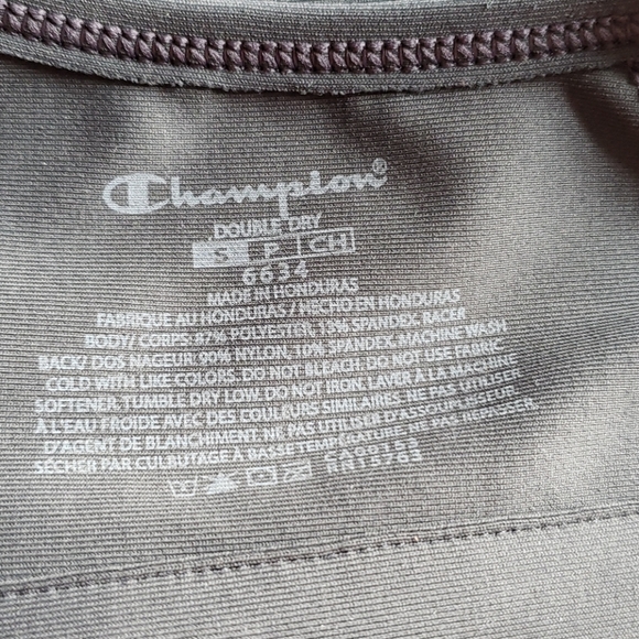 Champion dark charcoal double dry sports bra Size Smsll - Picture 4 of 4